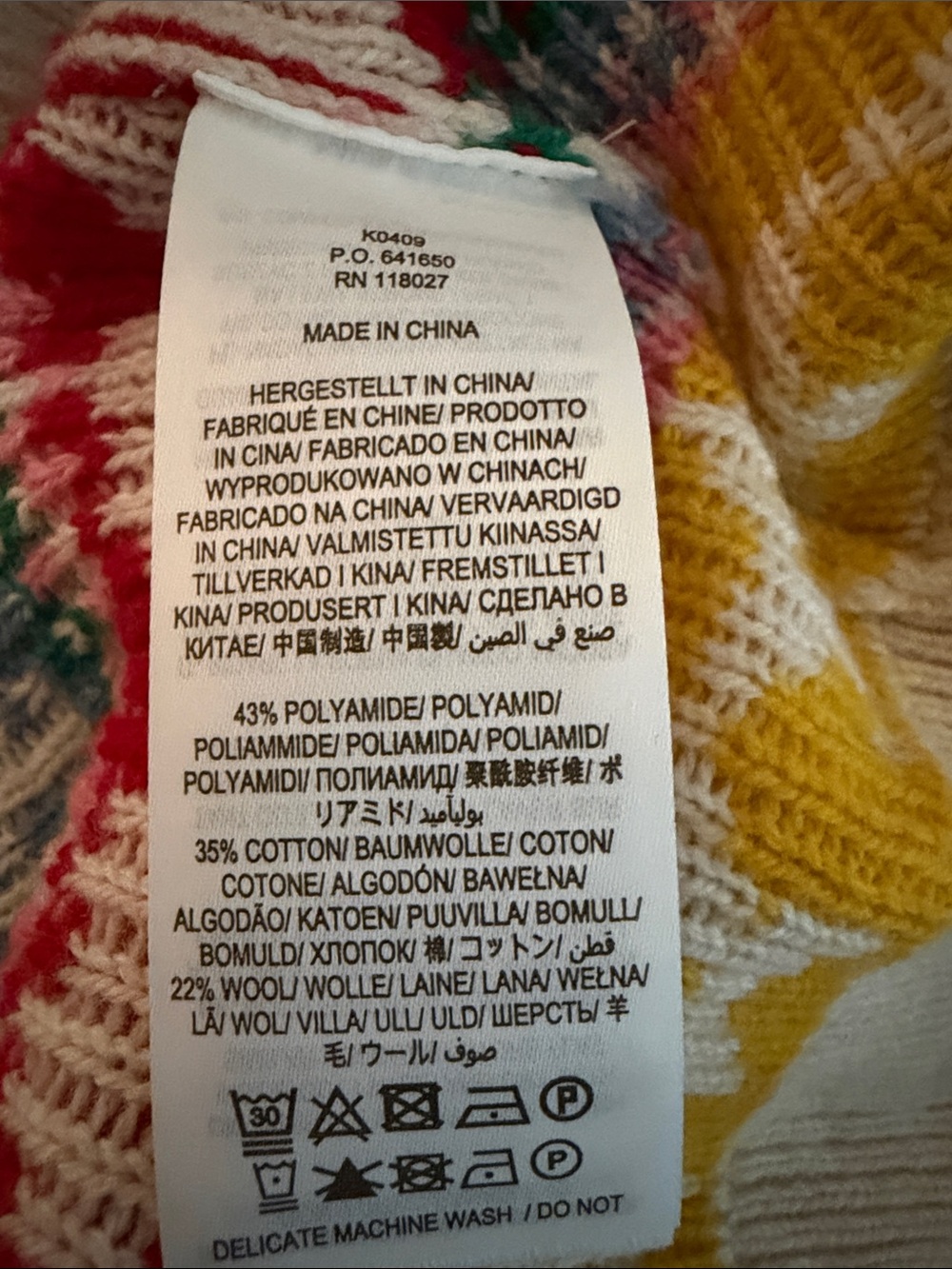Rare Boden Fair Isle Crewneck Sweater in White & Pink Size Medium - Picture 10 of 11